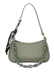 Scarf Shoulder Bag Women's Handbag Chain Crossbody