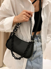 Scarf Shoulder Bag Women's Handbag Chain Crossbody