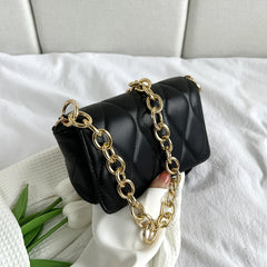 Styles Ladies PU Leather Handbag with Chain Tote Shoulder Bag