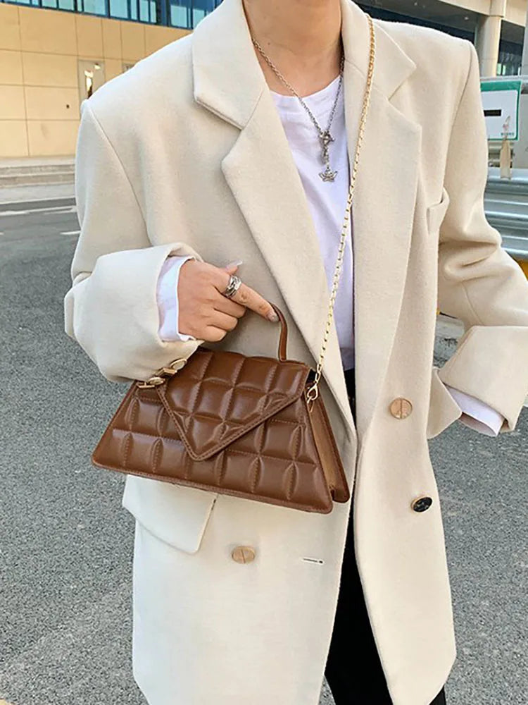 Small Women's Bag Top Handle Shoulder Crossbody Handbags Flap