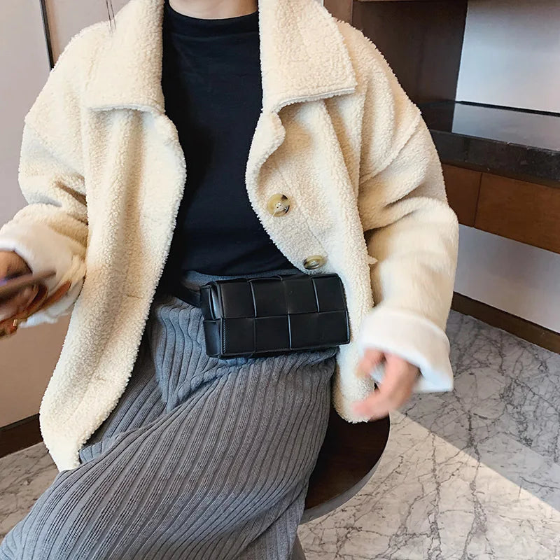 Women's Waist Bag Belt Fanny Pack Square Crossbody Pack