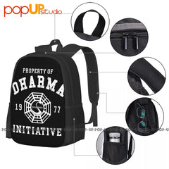 Dharma Initiative Lost Backpack Gym Bag