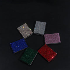 Diamond Car Driver Holder PU Cover Car Bling Accessories for Girl Woman