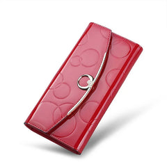 Diamond Leather Wallet Women Patent Leather Wallets Female Clutch