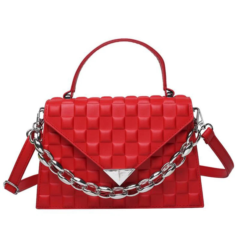 Diamond Lattice Shoulder Crossbody Bag for Women Chain Handbag