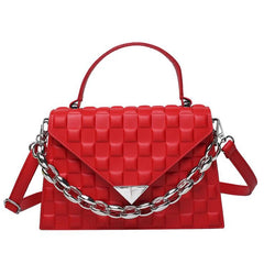 Diamond Lattice Shoulder Crossbody Bag for Women Chain Handbag