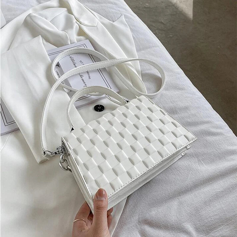 Diamond Lattice Shoulder Crossbody Bag for Women Chain Handbag