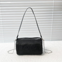 Diamonds Crossbody Shoulder Bag Chain Zipper Purse