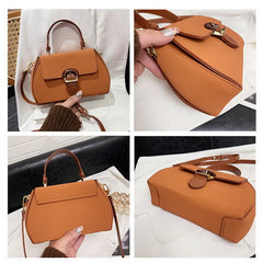 Vintage Crossbody Bag for Women PU Leather Ladies Handbag