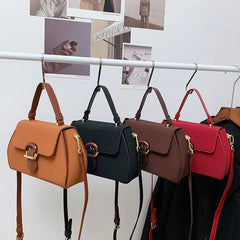 Vintage Crossbody Bag for Women PU Leather Ladies Handbag