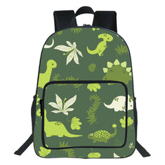 Dino 3D Print Backpack Teen School Bag Cartoon Rucksack Unisex Bag 19 Inches
