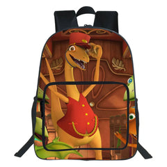 Dino 3D Print Backpack Teen School Bag Cartoon Rucksack Unisex Bag 19 Inches