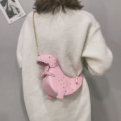 Dinosaur Rivets Women's Crossbody Bag Pu Leather