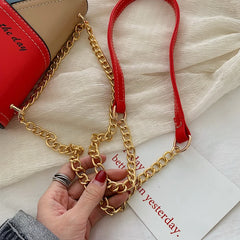 Women's Shoulder Bag Stitching Work Messenger Bag PU Shopping Wallet