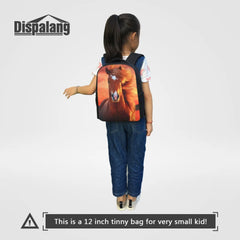 3D Animal Print Kids Baby Backpack Kindergarten Dog Small School Bags