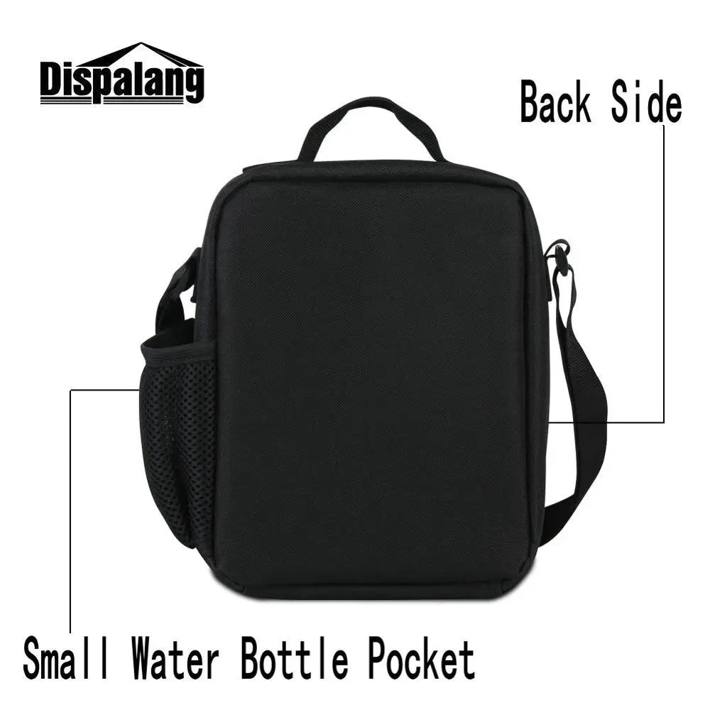 Boy Small Lunch Bag Footballs Basketballs Printed Cooler Bags For Children