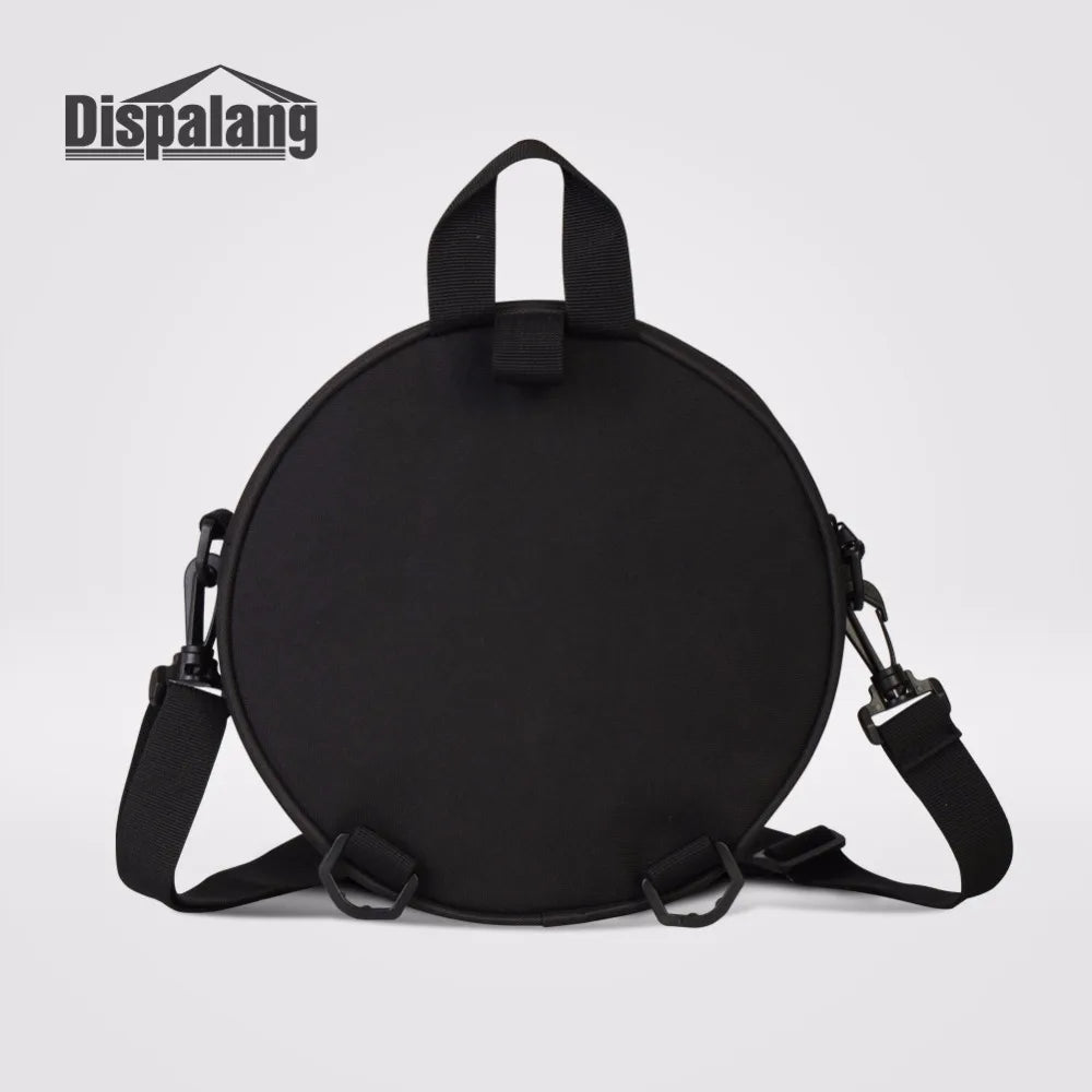 Crazy Horse Prints School Bag for Kids Round Messenger Bag