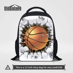 Backpack First Grade Rugbyball Footballs Prints Schoolbag