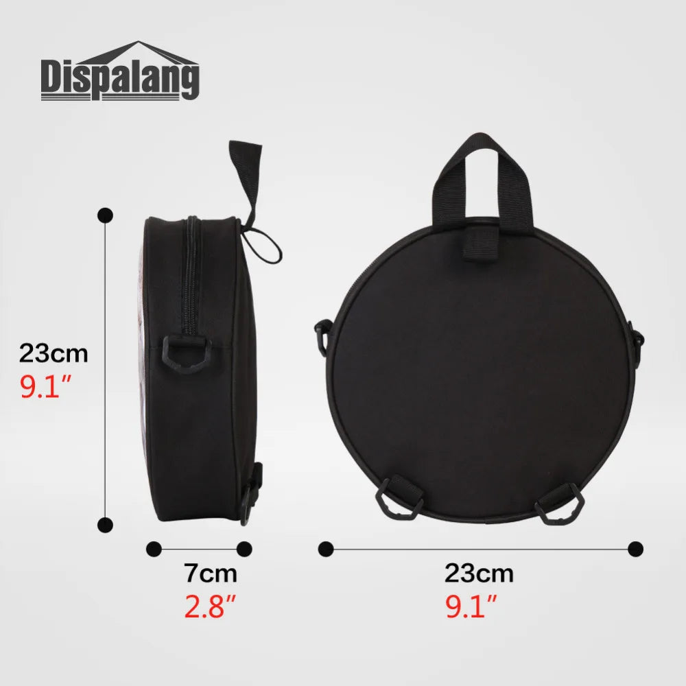 Flower Tree Print Small Round Backpack For Womens Kids Kindergarten School Bag