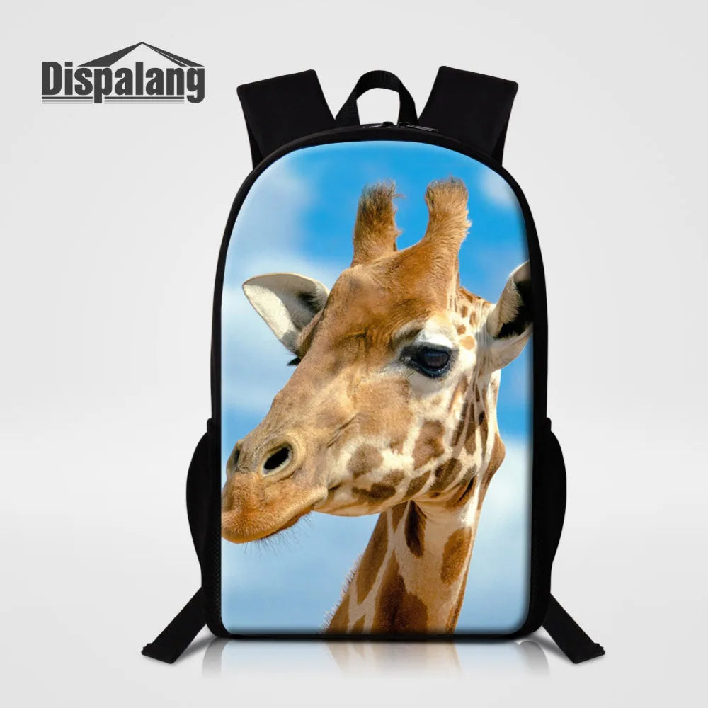Giraffe Backpack Large Capacity Student School Bags Travel Shoulder Bag