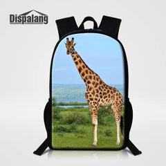 Giraffe Backpack Large Capacity Student School Bags Travel Shoulder Bag