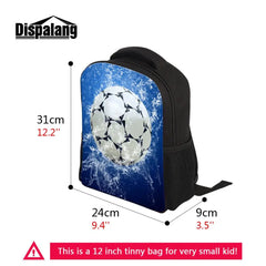 Sporty Basketball Print School Bag for Little Boys Kids Pack