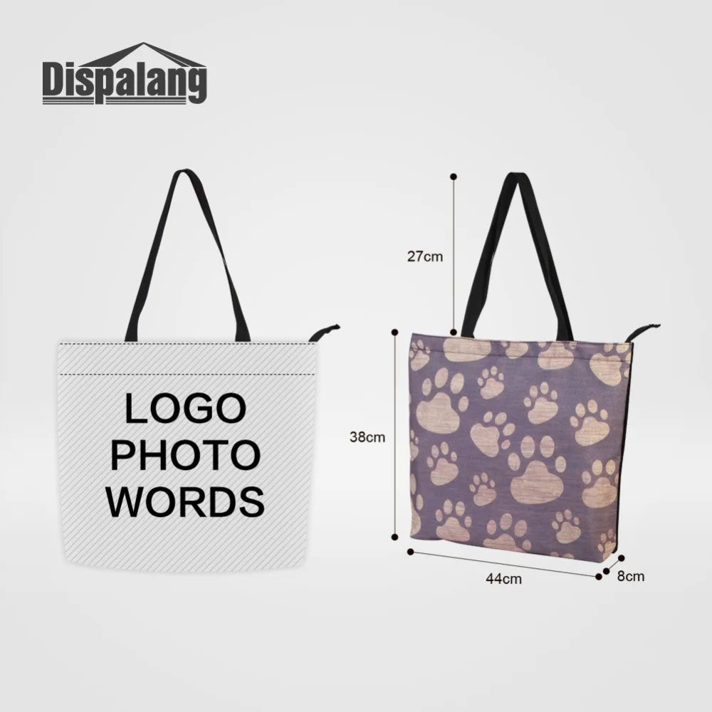 Eagle Printed Canvas Tote Bag for Lady Animal Parrot