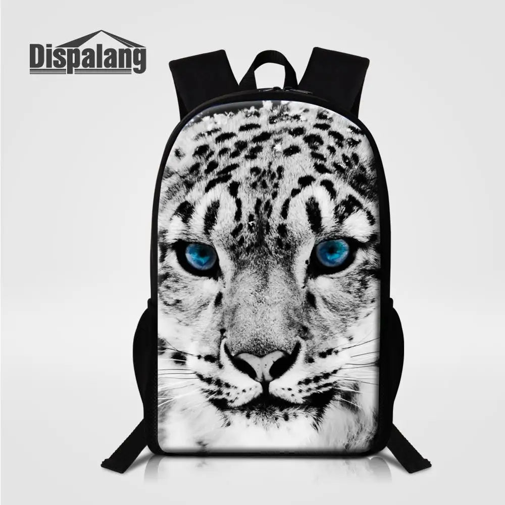 Leopard Print Backpack School Bags for Teenagers Girls Boys Travel Mochila