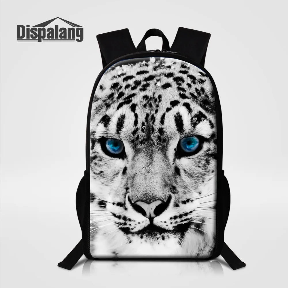 Leopard Print Backpack School Bags for Teenagers Girls Boys Travel Mochila