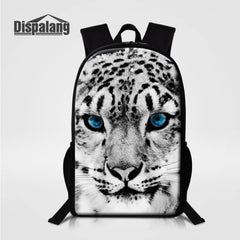 Leopard Print Backpack School Bags for Teenagers Girls Boys Travel Mochila