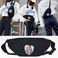 Yoga Print Waist Packs Large Capacity Crossbody Bag for Travel