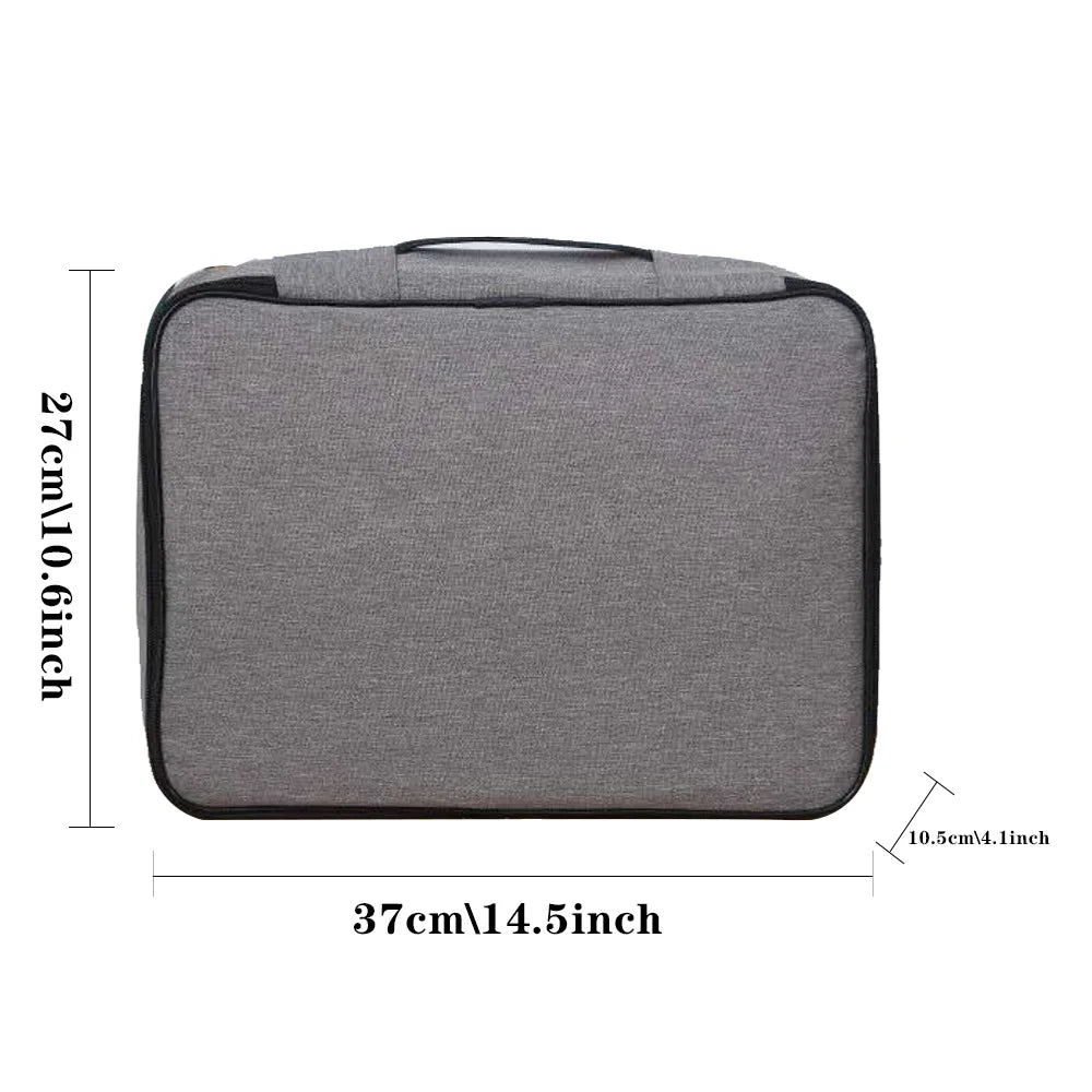 Lockable Document Organizer Folder Case Storage Briefcase
