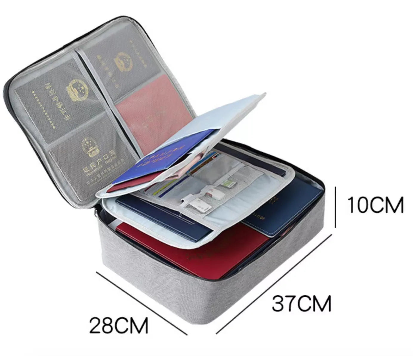 Flamingo Print Documents Storage Bag for Travel