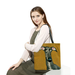 Dog Cartoon Print Ladies Tote Bag Eco Friendly Animal Women's Bag