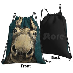 Donkey Hello Sweet Cheeks Backpack Drawstring Bag Riding Climbing Gym Bag