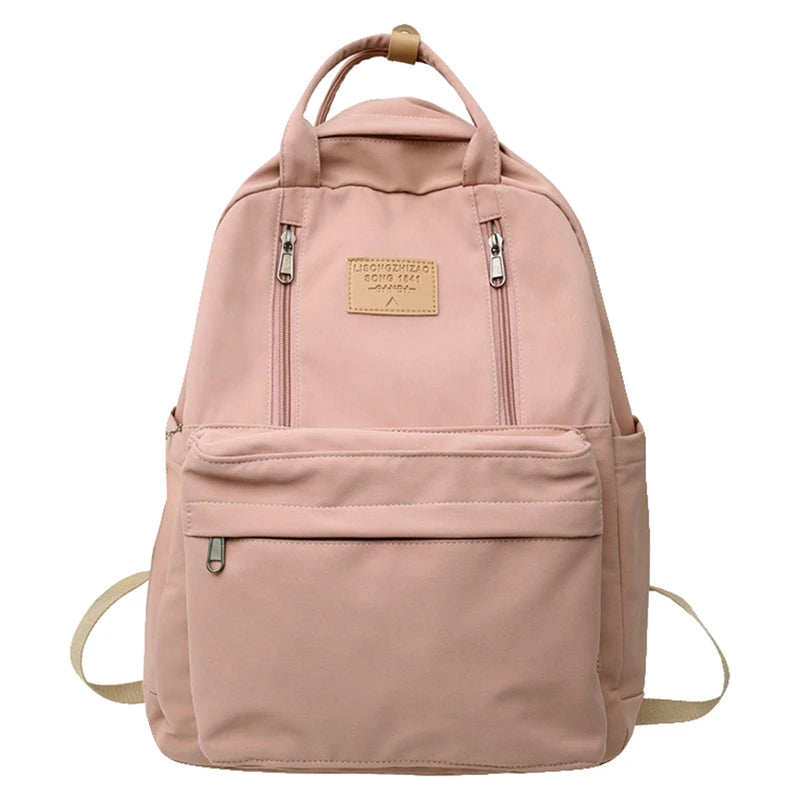 Double Zipper Backpack for Girls Teen