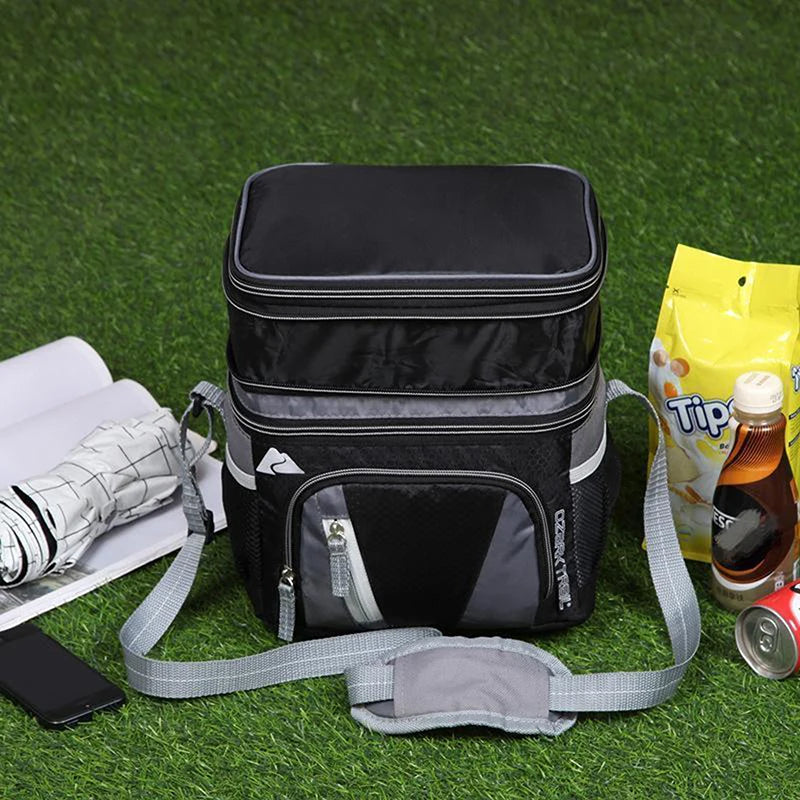 Double-layer Ice Pack Waterproof Insulation Bag Portable Lunch Bag
