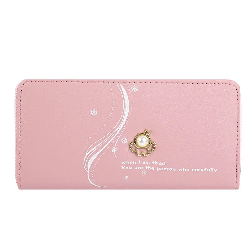 Double Zipper Long Wallet High-Capacity Handbag