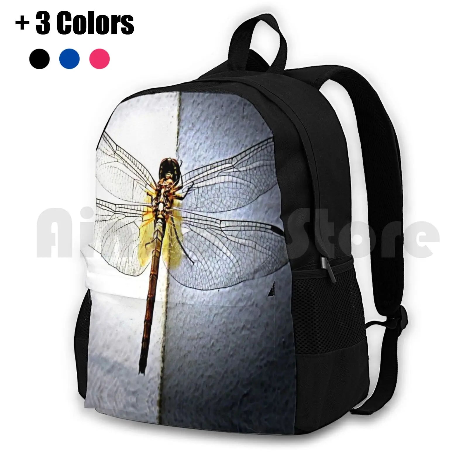 Outdoor Hiking Backpack Waterproof Camping Travel Dragonfly