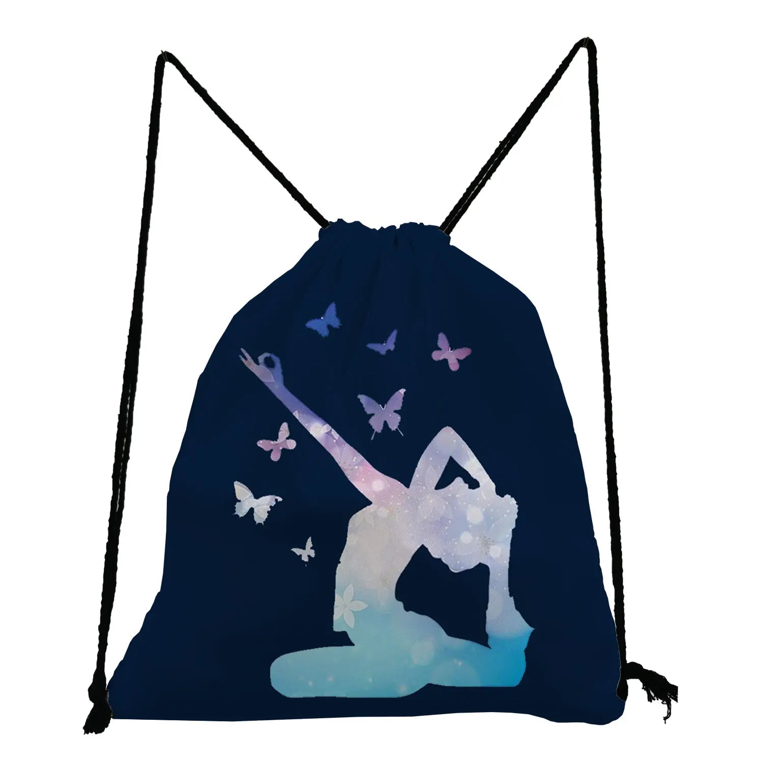 Drawstring Pocket Gymnastics Physical Education Pattern Backpack