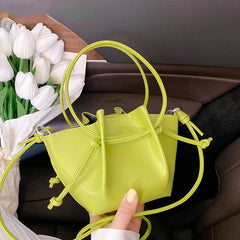 Drawstring Bucket Bag Shoulder Bags for Women Tote Girls