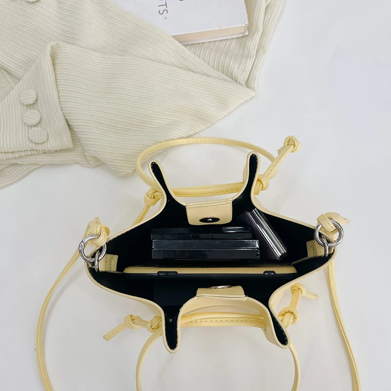 Drawstring Bucket Bag Shoulder Bags for Women Tote Girls