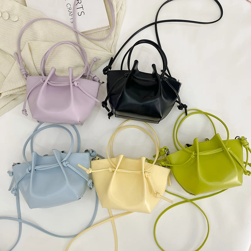 Drawstring Bucket Bag Shoulder Bags for Women Tote Girls