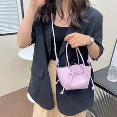 Drawstring Bucket Bag Shoulder Bags for Women Tote Girls