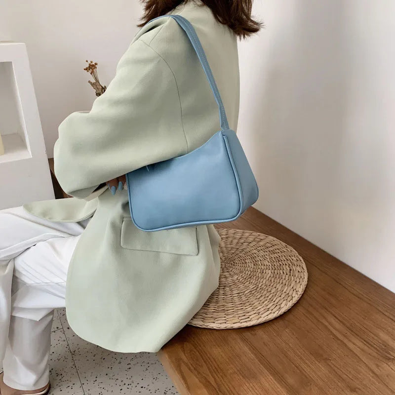 Retro Handbag Soft Leather Shoulder Bag