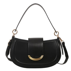 Solid Pu Leather Shoulder Bag Famous Purse Crossbody Bag