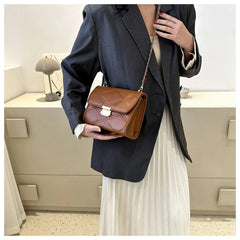 Women's Diamond Embroidered Shoulder Bag Crossbody Chain Solid Square