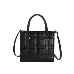Women Plaid Crossbody Bag Textured Tote Shoulder Bag