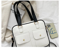 Women's Briefcase Shoulder Bags Solid Crossbody Bags