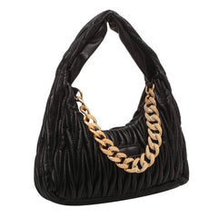 Summer Women's Shoulder Bag with Thick Chain Design